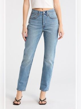 Levi’s 501 High Waist Straight Leg Jeans Grand Magic Button Fly 31x30